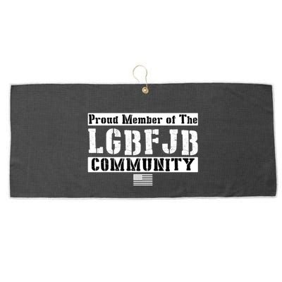 LGBFJB Community Proud Member USA Army Flag Large Microfiber Waffle Golf Towel
