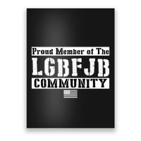 LGBFJB Community Proud Member USA Army Flag Poster