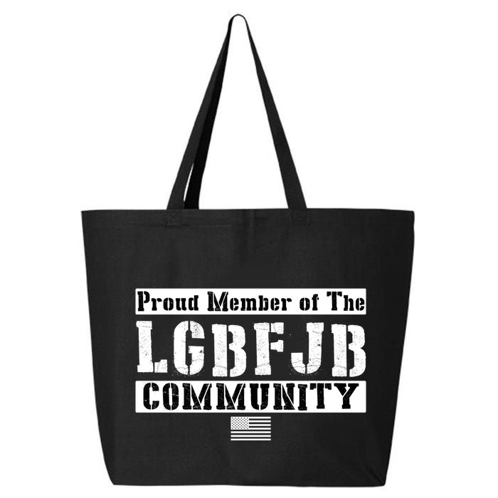 LGBFJB Community Proud Member USA Army Flag 25L Jumbo Tote