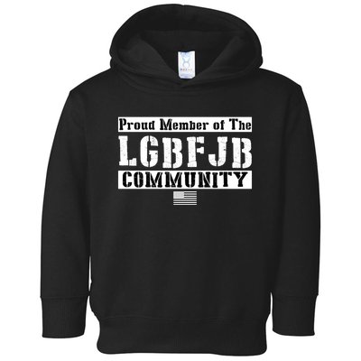 LGBFJB Community Proud Member USA Army Flag Toddler Hoodie