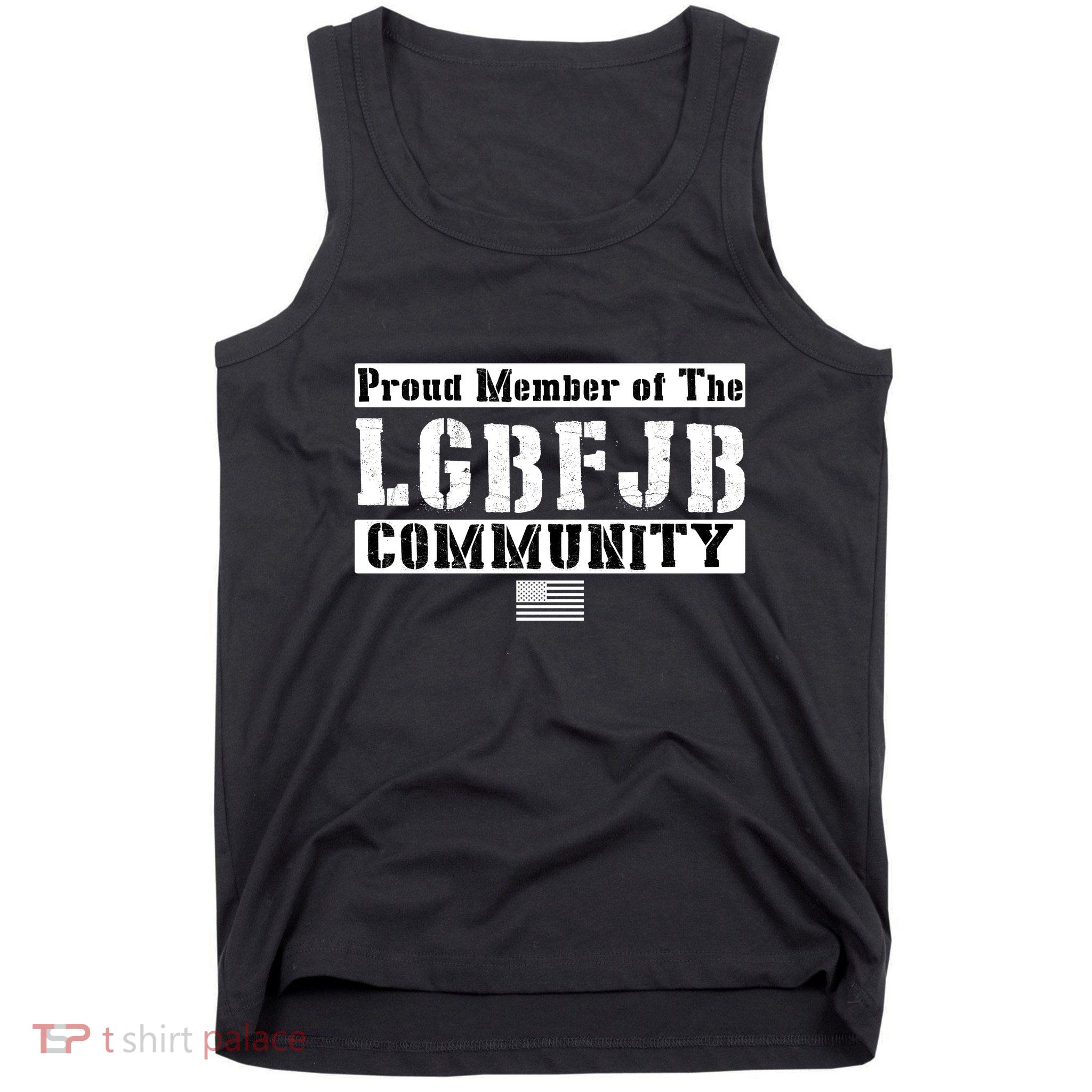 LGBFJB Community Proud Member USA Army Flag Tank Top
