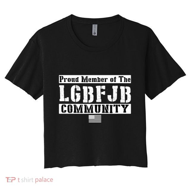 LGBFJB Community Proud Member USA Army Flag Crop Top
