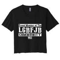 LGBFJB Community Proud Member USA Army Flag Crop Top