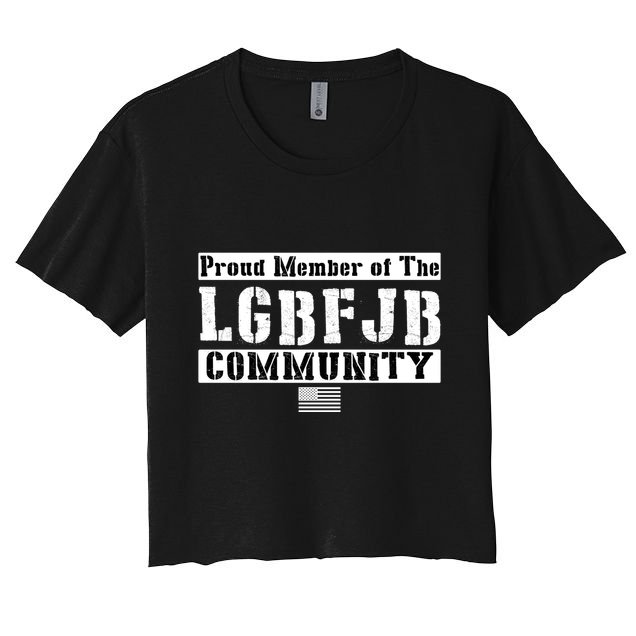 LGBFJB Community Proud Member USA Army Flag Crop Top
