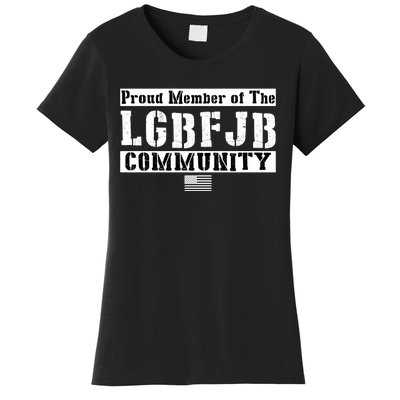 LGBFJB Community Proud Member USA Army Flag Women's T-Shirt