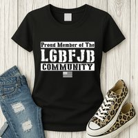 LGBFJB Community Proud Member USA Army Flag Womens T-Shirt