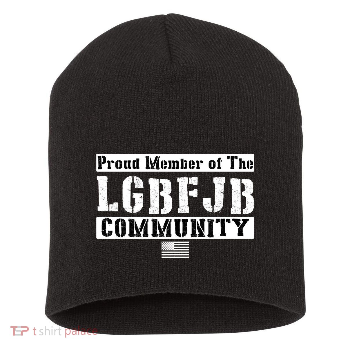 LGBFJB Community Proud Member USA Army Flag Short Acrylic Beanie