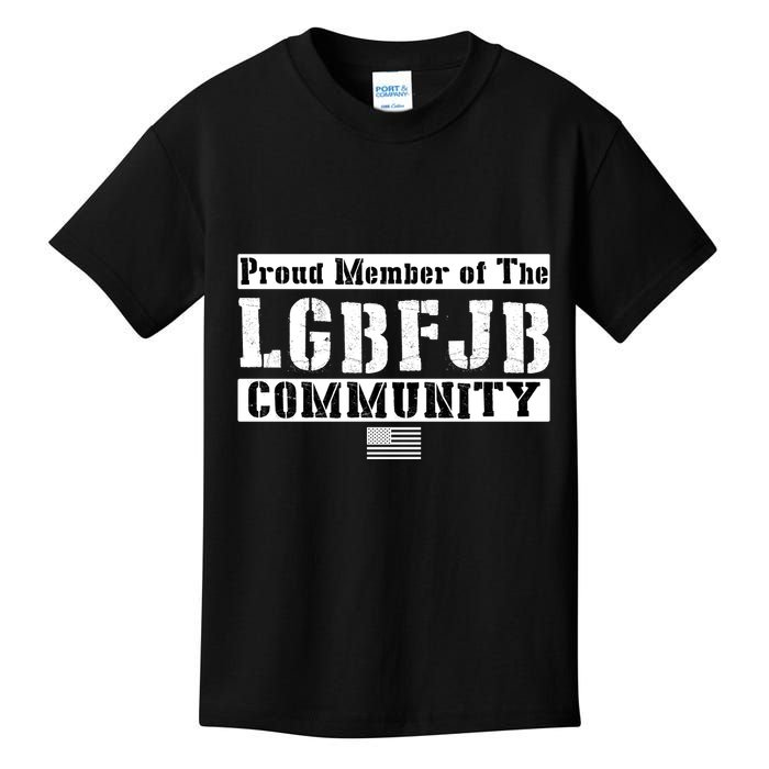 LGBFJB Community Proud Member USA Army Flag Kids T-Shirt