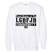 LGBFJB Community Proud Member USA Army Flag Garment-Dyed Sweatshirt