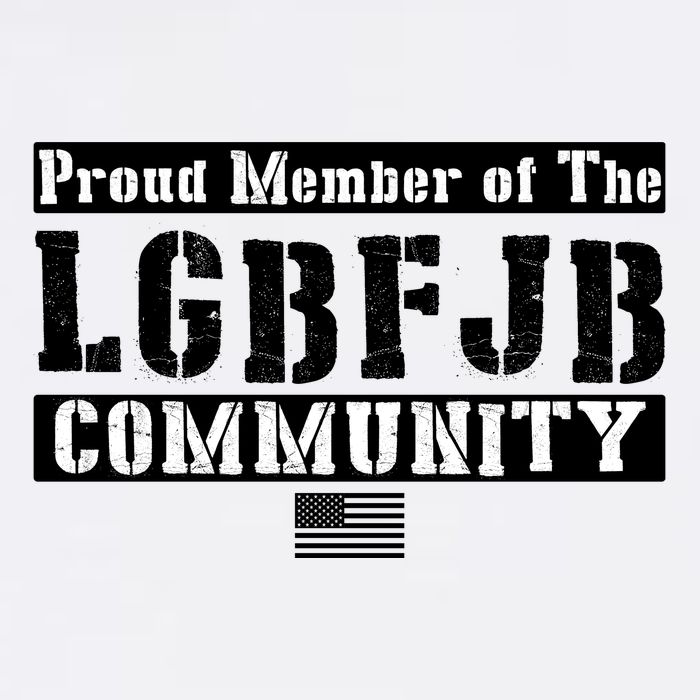 LGBFJB Community Proud Member USA Army Flag Garment-Dyed Sweatshirt