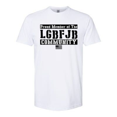 LGBFJB Community Proud Member USA Army Flag Softstyle CVC T-Shirt