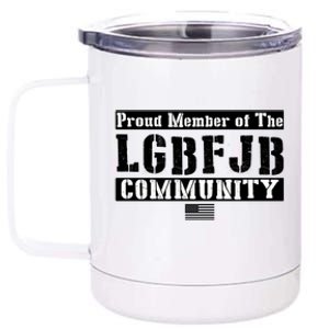 LGBFJB Community Proud Member USA Army Flag 12 oz Stainless Steel Tumbler Cup