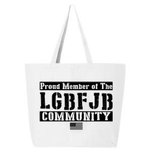 LGBFJB Community Proud Member USA Army Flag 25L Jumbo Tote