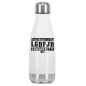 LGBFJB Community Proud Member USA Army Flag Stainless Steel Insulated Water Bottle