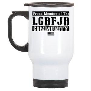 LGBFJB Community Proud Member USA Army Flag Stainless Steel Travel Mug