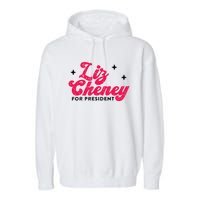 Liz Cheney President 2024 Vintage Republican Conservative Gift Garment-Dyed Fleece Hoodie