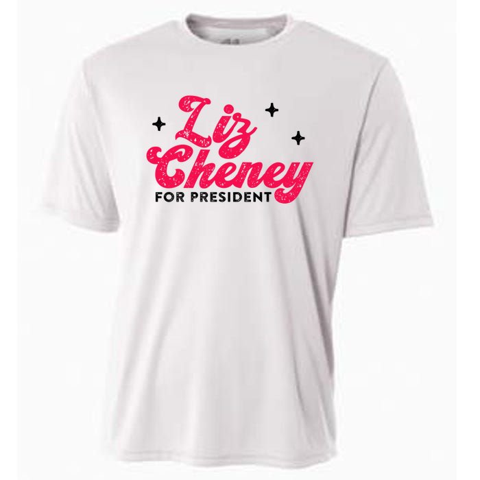 Liz Cheney President 2024 Vintage Republican Conservative Gift Cooling Performance Crew T-Shirt