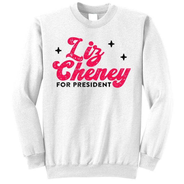 Liz Cheney President 2024 Vintage Republican Conservative Gift Sweatshirt