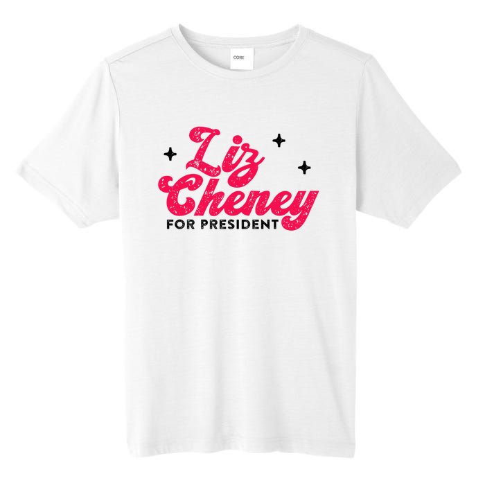 Liz Cheney President 2024 Vintage Republican Conservative Gift Tall Fusion ChromaSoft Performance T-Shirt