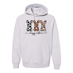 Leopard Cow Print Easter Bunnies Happy Easter Day Premium Hoodie