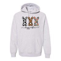 Leopard Cow Print Easter Bunnies Happy Easter Day Premium Hoodie