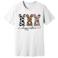 Leopard Cow Print Easter Bunnies Happy Easter Day Premium T-Shirt