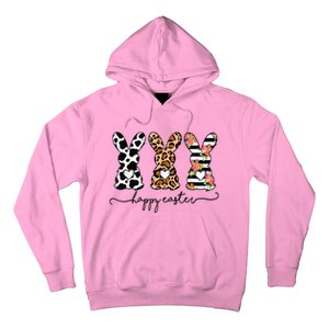 Leopard Cow Print Easter Bunnies Happy Easter Day Hoodie