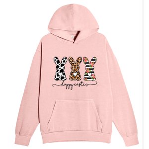 Leopard Cow Print Easter Bunnies Happy Easter Day Urban Pullover Hoodie