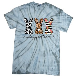 Leopard Cow Print Easter Bunnies Happy Easter Day Tie-Dye T-Shirt