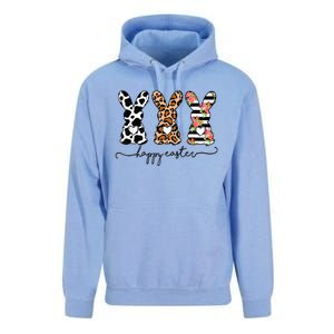 Leopard Cow Print Easter Bunnies Happy Easter Day Unisex Surf Hoodie