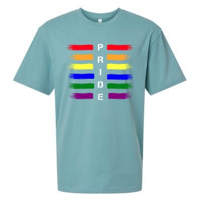 Lgbtq Colorful Paint Pride Be You Brush Inspire World Meaningful Gift Sueded Cloud Jersey T-Shirt