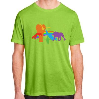 Lgbtq Community Pride Rainbow Wildlife Equal Rights Cool Gift Adult ChromaSoft Performance T-Shirt