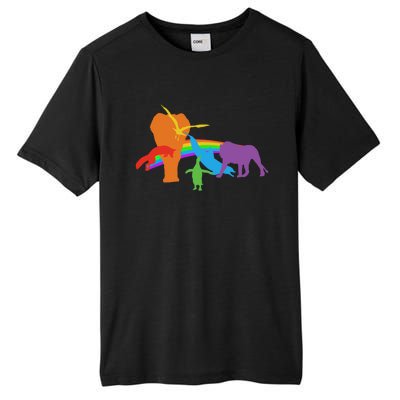 Lgbtq Community Pride Rainbow Wildlife Equal Rights Cool Gift Tall Fusion ChromaSoft Performance T-Shirt