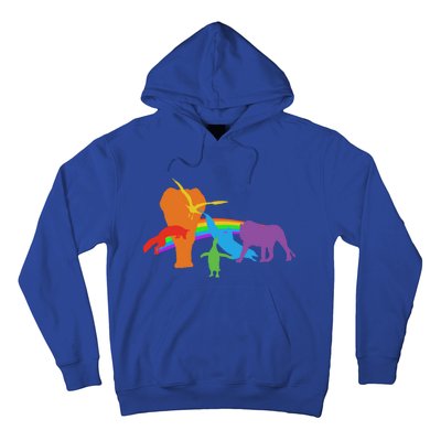 Lgbtq Community Pride Rainbow Wildlife Equal Rights Cool Gift Hoodie