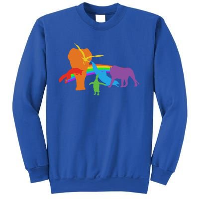 Lgbtq Community Pride Rainbow Wildlife Equal Rights Cool Gift Sweatshirt