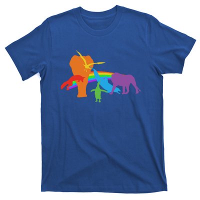 Lgbtq Community Pride Rainbow Wildlife Equal Rights Cool Gift T-Shirt