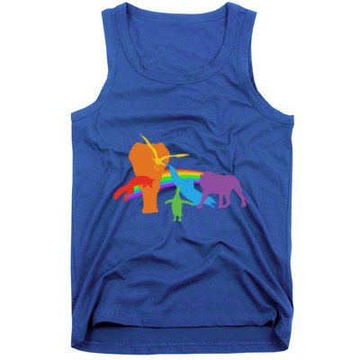 Lgbtq Community Pride Rainbow Wildlife Equal Rights Cool Gift Tank Top