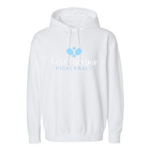 Lake Caroline Pickleball Meaningful Gift Garment-Dyed Fleece Hoodie