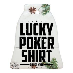 Lucky Charm Poker Texas Holdem Casino Poker Face Gambling Online Poker Ceramic Bell Ornament