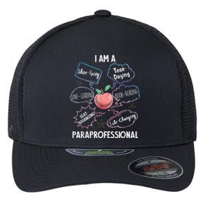 Life Changing Paraprofessional Para Squad Paraprofessional Flexfit Unipanel Trucker Cap