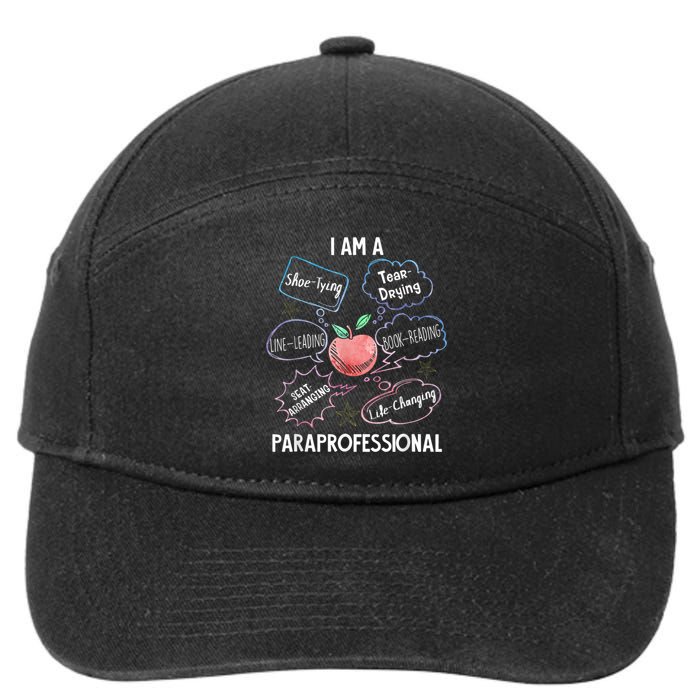 Life Changing Paraprofessional Para Squad Paraprofessional 7-Panel Snapback Hat