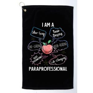 Life Changing Paraprofessional Para Squad Paraprofessional Platinum Collection Golf Towel