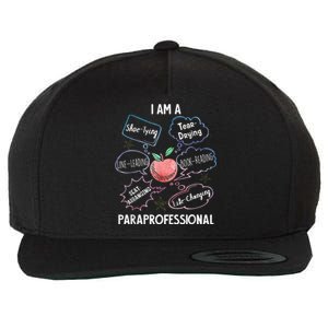 Life Changing Paraprofessional Para Squad Paraprofessional Wool Snapback Cap