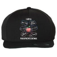 Life Changing Paraprofessional Para Squad Paraprofessional Wool Snapback Cap