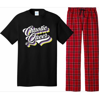 LGBT Chaotic Queer Gaming Tabletop Nonbinary Enby Flag Pajama Set