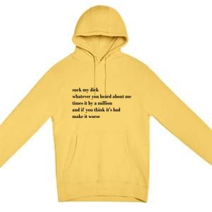 Leah Confessional Quote Premium Pullover Hoodie