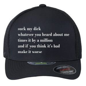 Leah Confessional Quote Flexfit Unipanel Trucker Cap