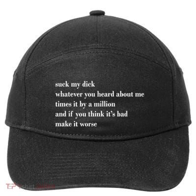Leah Confessional Quote 7-Panel Snapback Hat