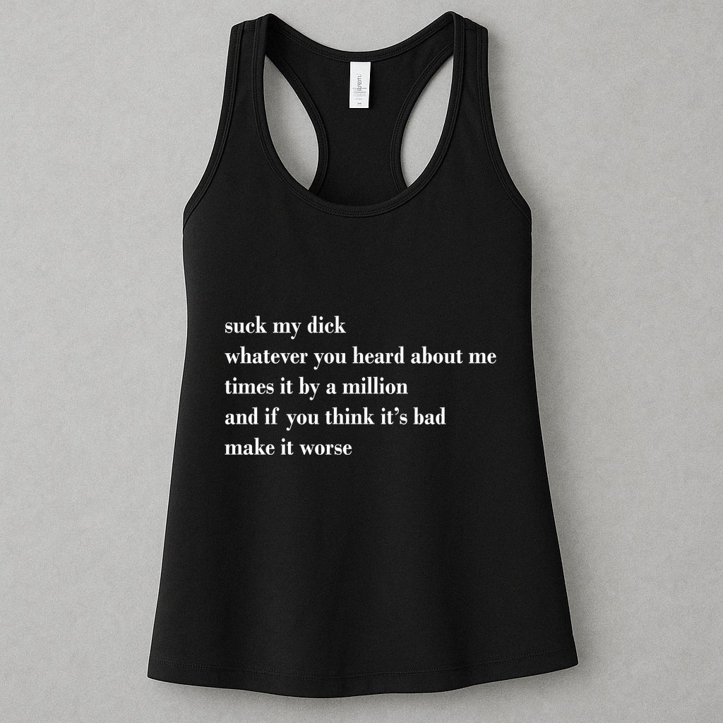 Leah Confessional Quote Womens Tank Top