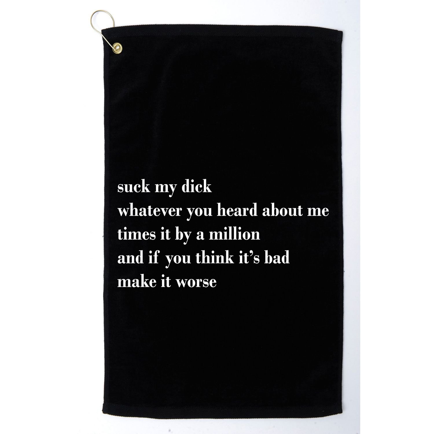 Leah Confessional Quote Golf Towel